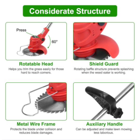Electric Cordless Grass Trimmer